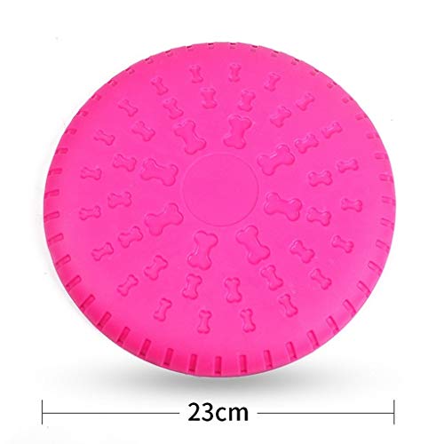 WSJF Dog Frisbee Disco De Perro De Juguete Juguete De Silicona Suave Mordida Resistente Platillo Volante del Perrito De Juguete Platillo Volante Suministros Perro Entrenamiento del Animal Doméstico
