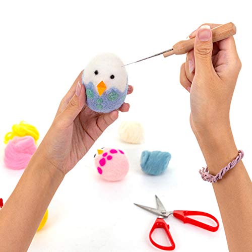 WT-DDJJK Bolas de Gatito, Bolas de Lana de Gato, Fieltro de Lana, Oveja, Pollo, Juguetes navideños para Gatito Que Juega a perseguir