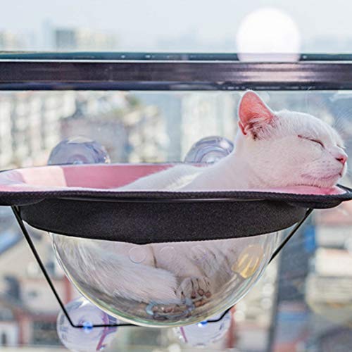 WT-DDJJK Hamaca Colgante, Hamaca para Gatos Asiento de Descanso Ahorro de Espacio Perchas montadas en la Ventana Cama Colgante para Gatitos