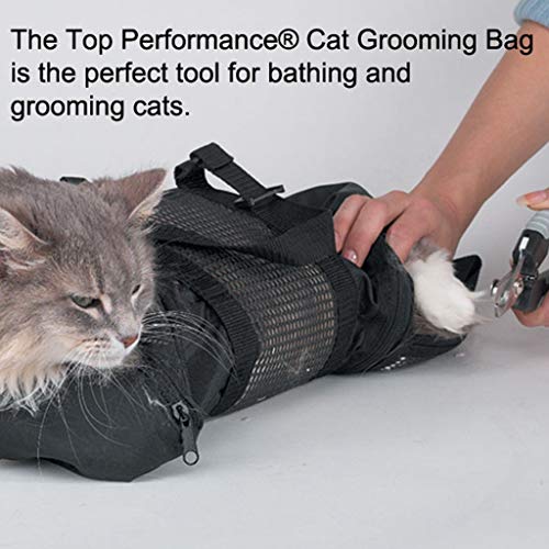 WT-DDJJK Paquete de Almacenamiento, Bolsa de Aseo para Gatos Bolsa de sujeción Mediana para Gatos + bozal para Gatos Gratis de Downtown Pet Bolsa de baño portátil y Duradera para Gatos