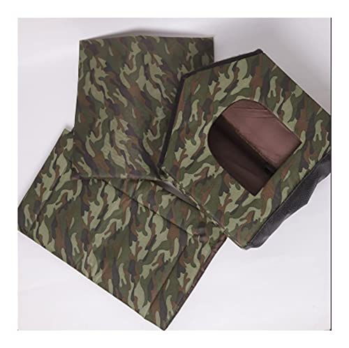 W&Y-YWSH Ropa Gato Casa de Gato for Gatos al Aire Libre en Invierno, Invierno cálido Spray Gatos Refugio, Cabina de Tiendas de Gato Plegable a Prueba de Intemperie a Prueba de Intemperie (L, Verde)