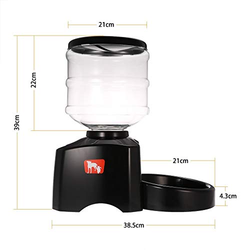 WYH Gato Comedero Alimentador automático del Animal doméstico for el Perro Gato eléctrico seco Triturador Cuenco Plato con el Temporizador de grabación de Voz Cuenco Comedero
