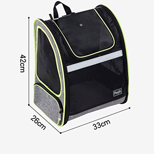 WYJJP Aprobado mascota pequeña mochila for mascotas for perros pequeños y gatos, aprobado por las aerolíneas, Diseñado for el viaje, el caminar y el uso al aire libre