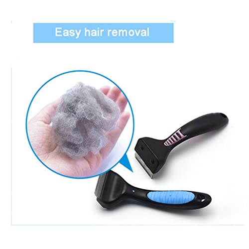 WYJJP Mascota Depilador Peine Gato Perro Peine Peine Peine Decoración Pelaje Perro Cepillo Herramienta Cabello Limpiador Gato Mascota Suministros (Color : B)