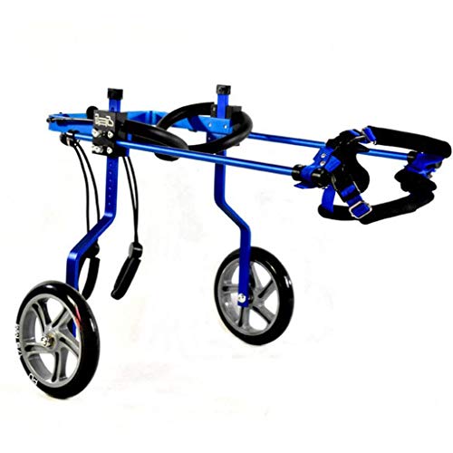 WYJW Silla de Ruedas para Perros, Carrito para Mascotas, Adecuado para Perros Grandes y pequeños, Gato, Cachorro, Patas traseras, rehabilitación, minusválidos, minusválidos, parálisis,