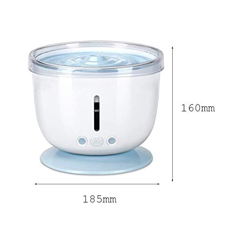WYKDL Dispensador de Agua doméstico del Gato Fuente de Flujo de circulación automática Funcionamiento del alimentador Fuentes del Perro de Agua de Agua Potable el Agua