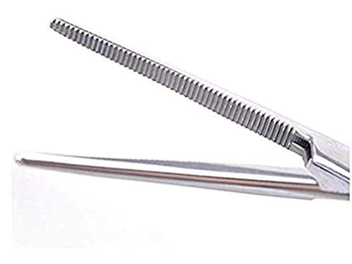 WYMAODAN Pinzas hemostáticas, acero inoxidable Perro Gato Mascota Tijeras Oreja Pinza para el cabello Pesca Tijeras Herramientas