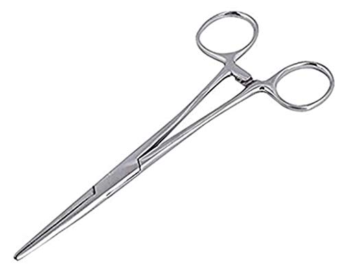 WYMAODAN Pinzas hemostáticas, acero inoxidable Perro Gato Mascota Tijeras Oreja Pinza para el cabello Pesca Tijeras Herramientas