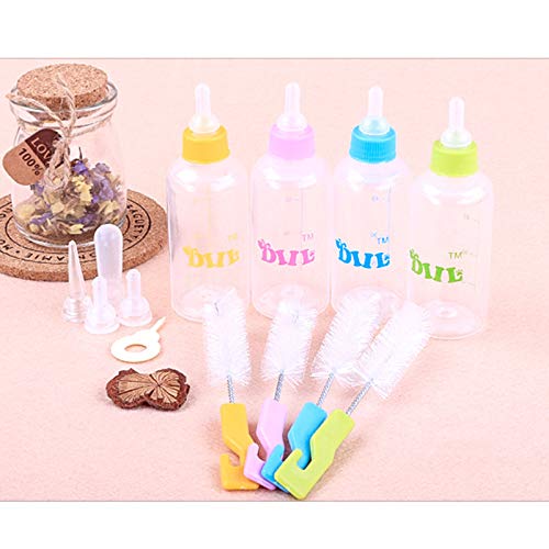 WZDTNL Botellas de lactancia para cachorros, kits de biberones de enfermería, para perro, gato, cachorro, botella de alimentación de leche, juego de cuidado de enfermería para mascotas