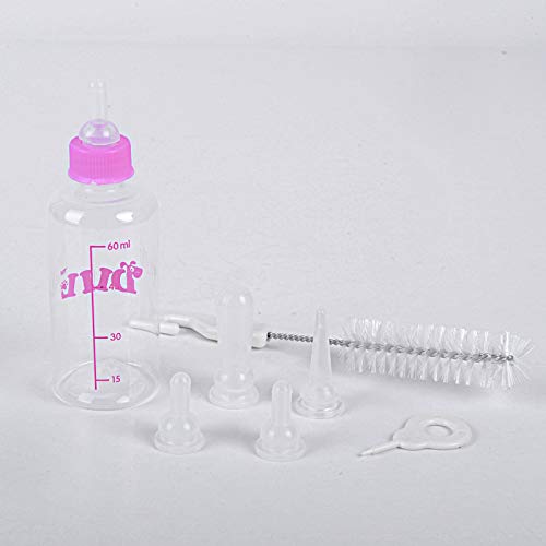 WZDTNL Botellas de lactancia para cachorros, kits de biberones de enfermería, para perro, gato, cachorro, botella de alimentación de leche, juego de cuidado de enfermería para mascotas