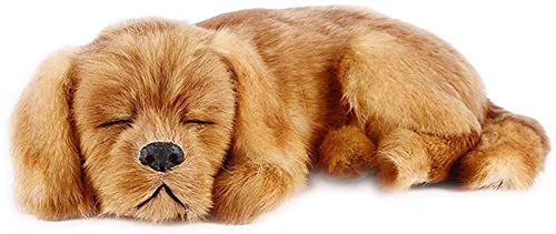 WZLYHD Modelo de Juguete para Perros Estatuillas de Perro Simulación for el Perro for Dormir for Dormir, se Puede Utilizar for la decoración de Escritorio y la decoración del hogar. (Color : Yellow)