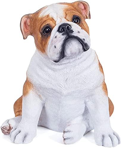 WZLYHD Modelo de Juguete para Perros Estatuillas for Perros Simulación Pug Dog Bulldog Perro Modelo Decoración de Escritorio Decoración del hogar (Size : 31x25x30cm)