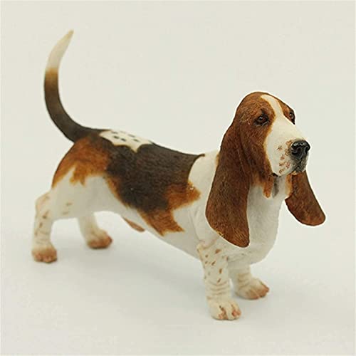 WZLYHD Modelo de Juguete para Perros Figuras de Perros 15x6x10cm Artsimuled Animal Dog Figurines Resin Craft Decoración del hogar Decoración de la artesanía Colección