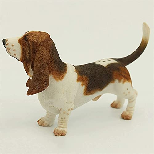 WZLYHD Modelo de Juguete para Perros Figuras de Perros 15x6x10cm Artsimuled Animal Dog Figurines Resin Craft Decoración del hogar Decoración de la artesanía Colección