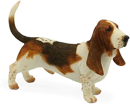 WZLYHD Modelo de Juguete para Perros Figuras de Perros 15x6x10cm Artsimuled Animal Dog Figurines Resin Craft Decoración del hogar Decoración de la artesanía Colección