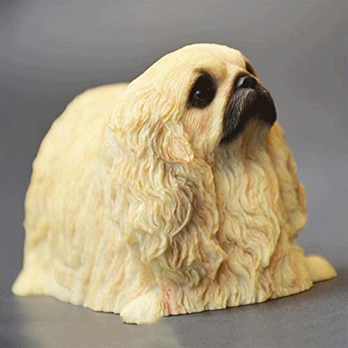 WZLYHD Modelo de Juguete para Perros Figuras for Perros Amarillo 15x8x8cm Simulación Perro Modelo de Perro Material de Resina Decoración de automóviles Artesanía