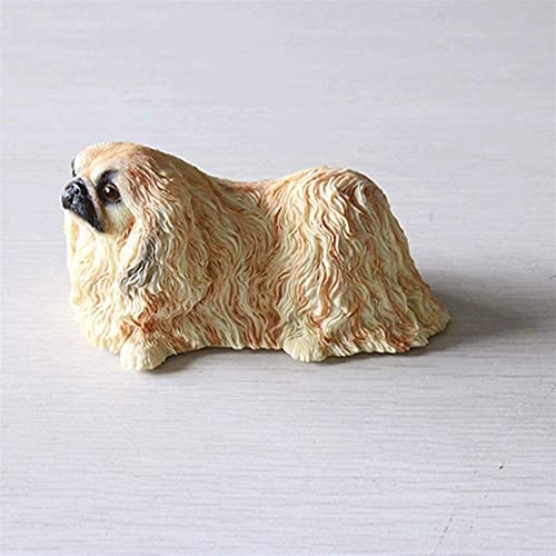 WZLYHD Modelo de Juguete para Perros Figuras for Perros Amarillo 15x8x8cm Simulación Perro Modelo de Perro Material de Resina Decoración de automóviles Artesanía