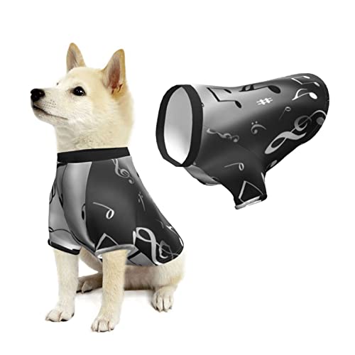 XCNGG Música Retro Negro Sudaderas con Capucha Suaves para Mascotas, Ropa de Abrigo para Mascotas, Sudadera para Perros, Ropa para Cachorros, Disfraz para Mascotas, suéter para gat Small