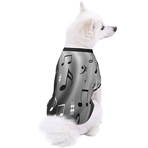 XCNGG Música Retro Negro Sudaderas con Capucha Suaves para Mascotas, Ropa de Abrigo para Mascotas, Sudadera para Perros, Ropa para Cachorros, Disfraz para Mascotas, suéter para gat Small