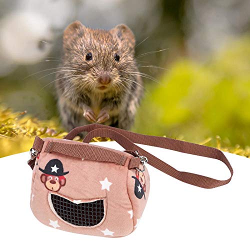 XiangXin Portador de hámster, Bolsa Exterior para Mascotas, café, portátil, Conejillo de Indias, Chinchilla para Mascotas pequeñas, Ardilla(Medium)