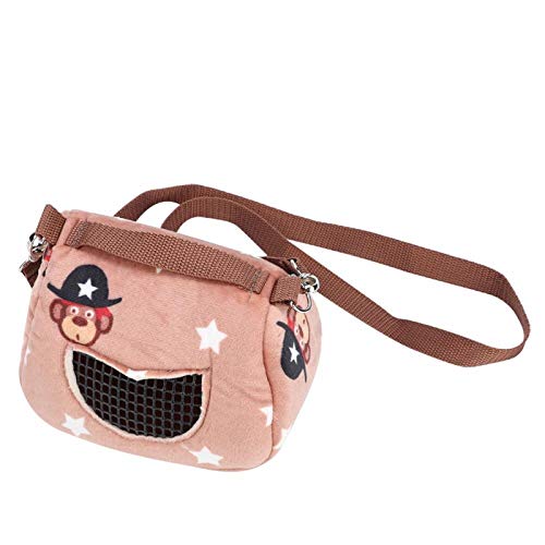 XiangXin Portador de hámster, Bolsa Exterior para Mascotas, café, portátil, Conejillo de Indias, Chinchilla para Mascotas pequeñas, Ardilla(Medium)