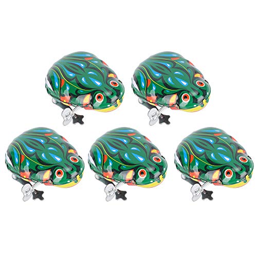 XiangXin Ranas mecánicas, Juguete de Ranas mecánicas, Ranas de Hierro de tamaño pequeño para Gatos(Clockwork Semi-Automatic Frog)