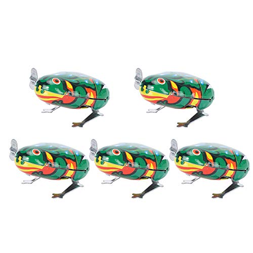 XiangXin Ranas mecánicas, Juguete de Ranas mecánicas, Ranas de Hierro de tamaño pequeño para Gatos(Clockwork Semi-Automatic Frog)