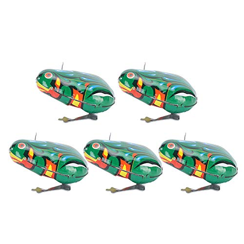 XiangXin Ranas mecánicas, Juguete de Ranas mecánicas, Ranas de Hierro de tamaño pequeño para Gatos(Clockwork Semi-Automatic Frog)
