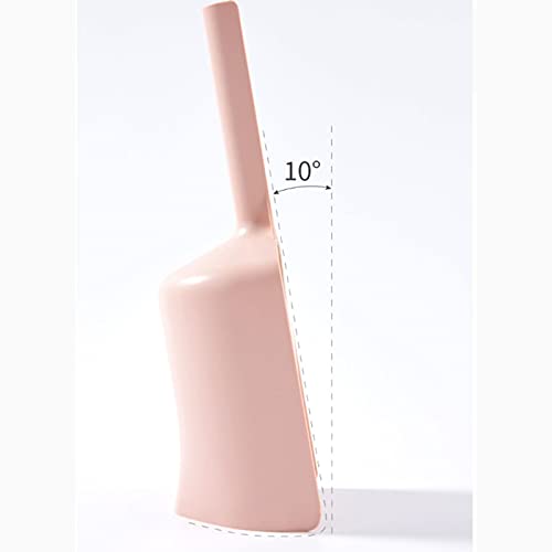 xiaoruiarui Conjunto con una Pala de Doble Uso del Gato de la Pala Scooper asa con el Agujero de gradiente Inclinado Distancia de la Distancia Blanco Plus Powder Cat Litter Scooper