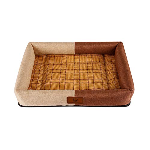 xihan123 Esterilla Refrigerante Perro Gel No Tóxico Camas Refrigerantes para Perros Respirable Cooling Mat Dog para Apto para Verano El Perro Duerme Más Cómodamente Medium,Brown
