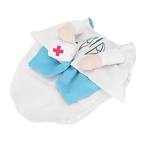 Xinapy Disfraz de Doctor de Gato Mini Ropa de Perro Gracioso Lindo Traje de Doctor Ropa de Disfraces de Tela para Halloween Vacaciones de Navidad