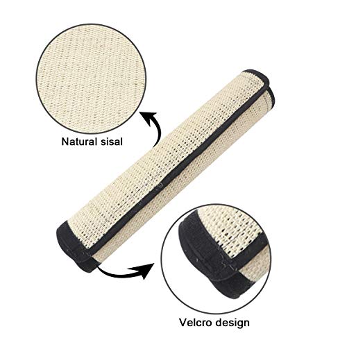 Xingup - Protector de sofá para gatos con diseño de velcro, protege tus muebles para gatos moliendo garras, alfombrilla para dormir y felpudo
