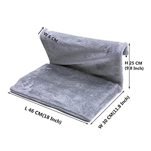 xinxinchaoshi Hamaca Mascota Mascota Gato Animal hammack radiador Cama Colgando Invierno cálido vellón Canasta hambols Metal Hierro Marco Dormir Cama para Gatos Hamaca de Gato (Color : Black)
