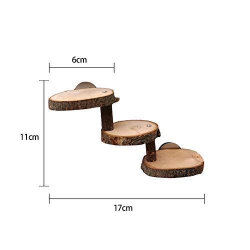 XIONGSY Natural Living Escalera para Hamsters Casa Puente De Escalada para Reptiles Lagarto Ratones Roedores Juguete para Madera Masticar Hámster Natural Living Mascotas Escaleras De Puente Pasos