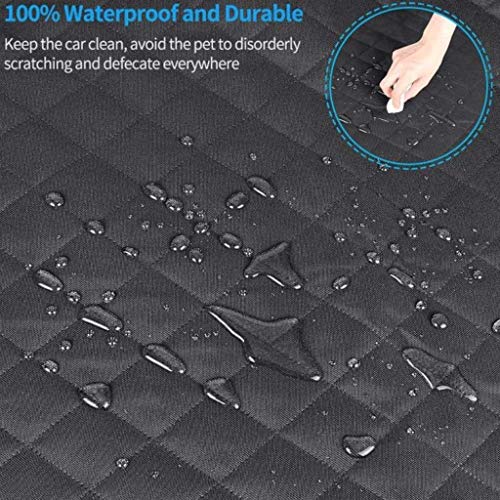 XIXIDIAN Cubierta del Asiento de automóvil for Perros, Cubierta de Asiento de Perro a Prueba de Agua for Asiento Trasero, Hamaca for Perros a Prueba de rasguños for automóviles, Camiones, Subo Vs, je