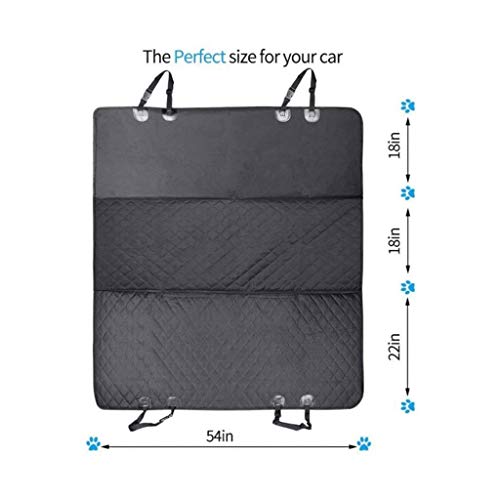 XIXIDIAN Cubierta del Asiento de automóvil for Perros, Cubierta de Asiento de Perro a Prueba de Agua for Asiento Trasero, Hamaca for Perros a Prueba de rasguños for automóviles, Camiones, Subo Vs, je