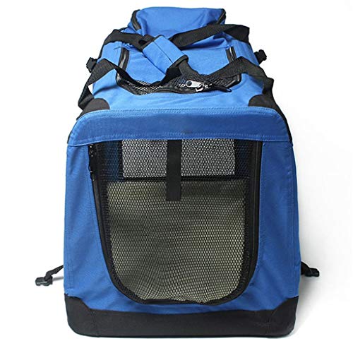 Xu Yuan Jia-Shop Jaula para Perros Cajón Azul Plegable Perro Suave, Interior y Exterior Pet Home Coche Perrera excursión Bolsa de Transporte de Equipaje for Mascotas Jaula para Transporte (Size : XL)
