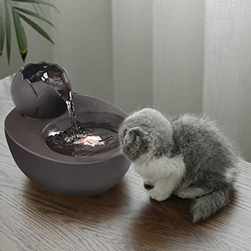 XUNMAIFLB Dispensador De Agua Inteligente Cat Dispensador De Agua De Cerámica Filtro De Agua Potable para Gatos Fuente De Agua Circulante Automática