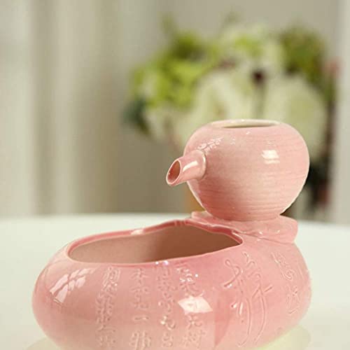 XUNMAIFLB Fuente De Agua para Mascotas De Cerámica, Fuente De Agua para Mascotas Automática Eléctrica, Cuenco De Agua De Fuente De Porcelana Ultra Silencioso para Gatos Y Perros, Pink