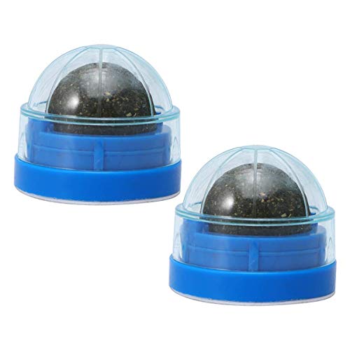 XYSQWZ 2PCS Cat Licking Mint Ball Gota Natural Cat Catnip Candy Actinidia Polygama Cat Snacks Digestive Aids Cat Treats Suministros para Mascotas para Gatos
