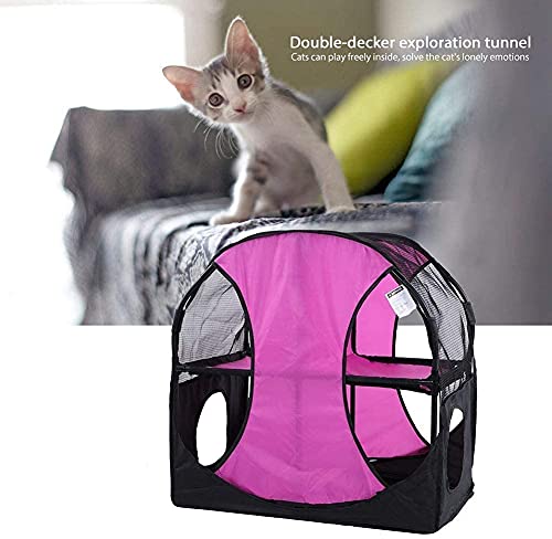 YAMMY Marco de Escalada para Gatos Rueda de la Fortuna para Gatos Túnel para Gatos Zona de Juegos para Gatos Arena para Gatos Tienda de campaña para Gatos (Mascota)