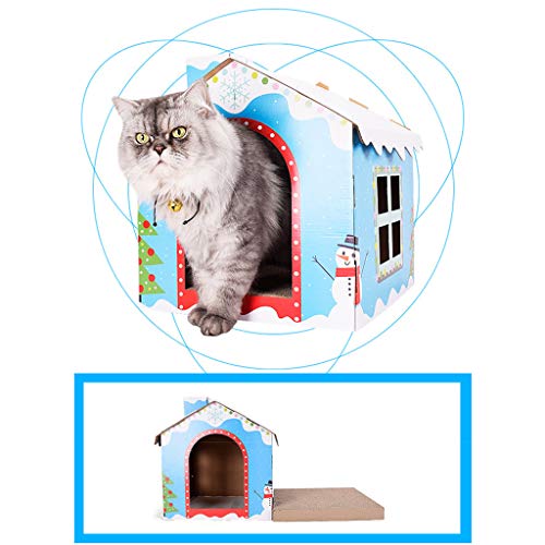 Yanhonin - Caja de cartón para Gatos, 35,6 x 36 x 41 cm
