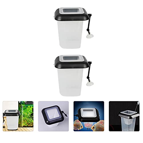 YARNOW 2 Piezas de Comederos de Plástico para Acuario Pecera Alimentador de Lombrices Rojas Herramienta de Alimentación para Peces