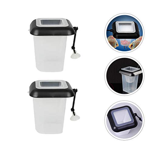 YARNOW 2 Piezas de Comederos de Plástico para Acuario Pecera Alimentador de Lombrices Rojas Herramienta de Alimentación para Peces