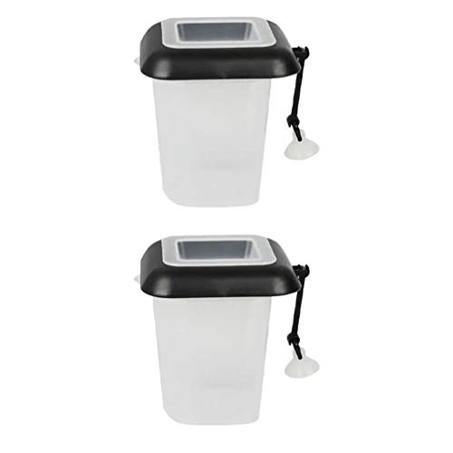 YARNOW 2 Piezas de Comederos de Plástico para Acuario Pecera Alimentador de Lombrices Rojas Herramienta de Alimentación para Peces