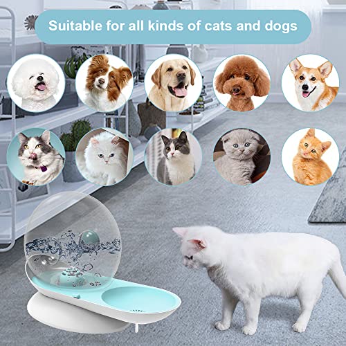 YATOSEEN Dispensadores de Agua para Mascotas para Gatos y Perros dispensador automático de Agua por Gravedad con Forma de Caracol Gran Capacidad 2,8 L Fuente de Agua para Gatos Bebedero para Mascotas