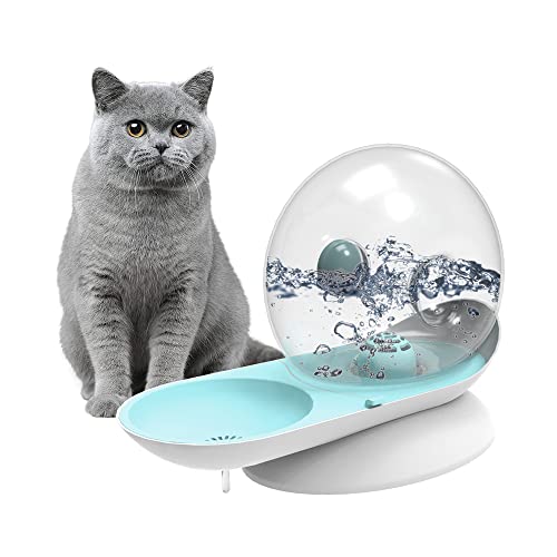YATOSEEN Dispensadores de Agua para Mascotas para Gatos y Perros dispensador automático de Agua por Gravedad con Forma de Caracol Gran Capacidad 2,8 L Fuente de Agua para Gatos Bebedero para Mascotas