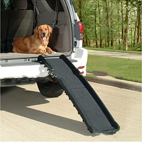 Yedaoiu Vehículo de Viaje de la Escalera de Mascotas para Excursionismo Escalada de la Escalera Plegable Pet Pet Superior Mate Mate ANTEL NO SLIQUE Pet DE Amigo,Negro