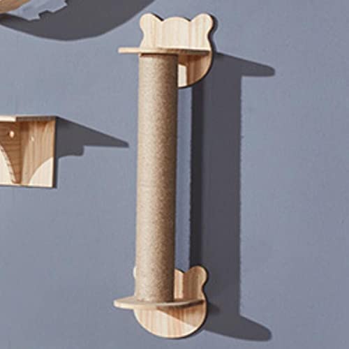 yestter-123 Poste para rascar Gatos | Juguete para Gatos montado en la Pared con Tornillo de Montaje, Poste para Colgar en la Cuerda Postes rascadores para Gatos diseñados para la Salud y el Buen