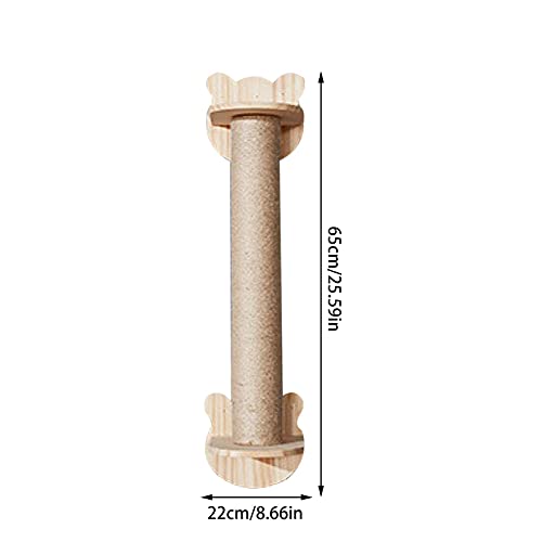 yestter-123 Poste para rascar Gatos | Juguete para Gatos montado en la Pared con Tornillo de Montaje, Poste para Colgar en la Cuerda Postes rascadores para Gatos diseñados para la Salud y el Buen
